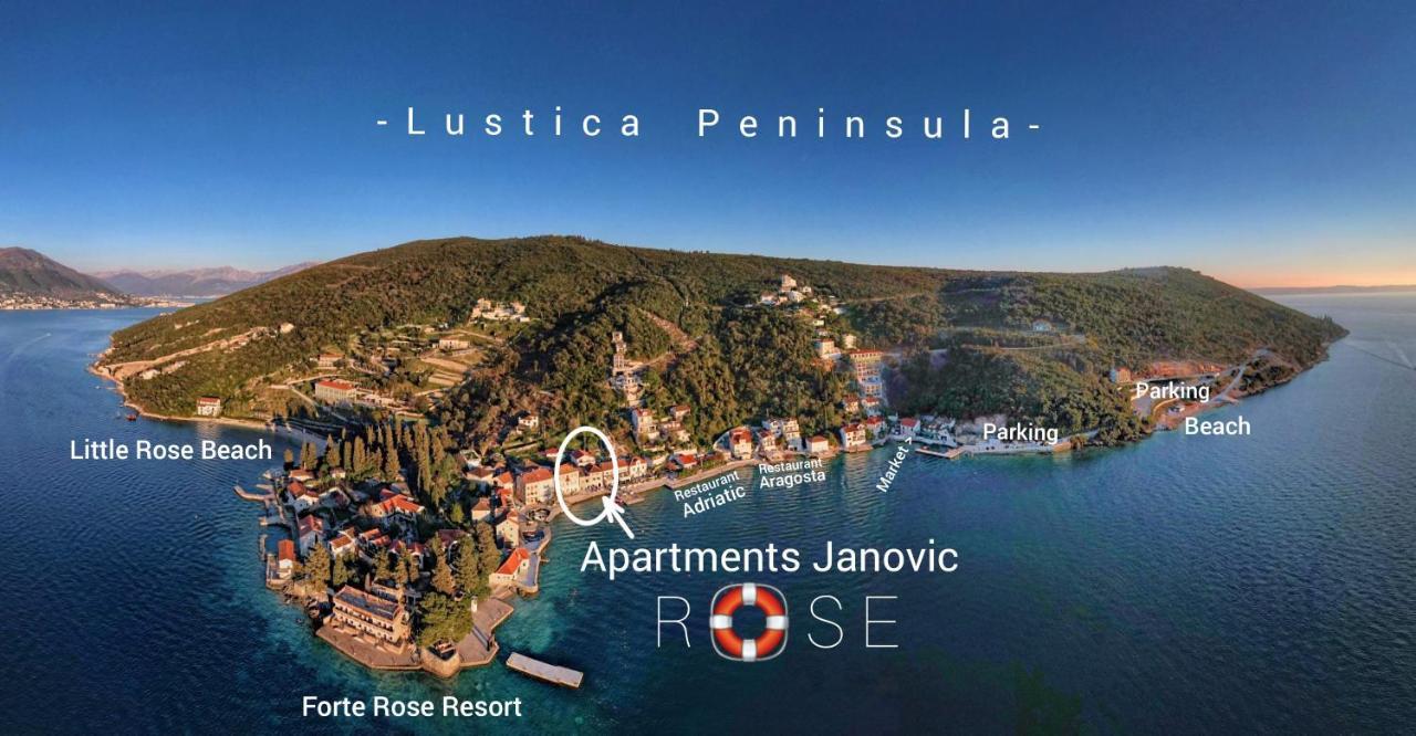 Rose - Apartmani Janovic Луштиця Екстер'єр фото